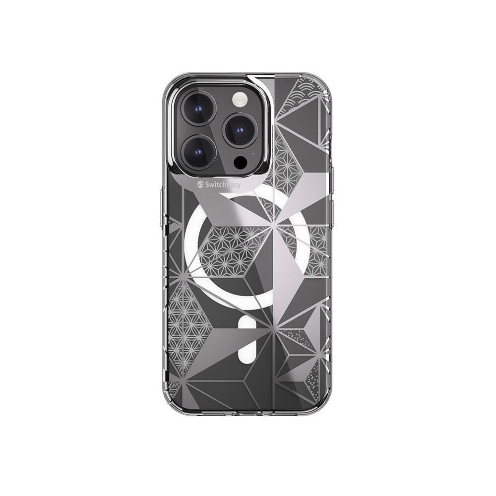 Switcheasy Artist-M Asanoha iPhone 15 Pro M-safe Şarj Özellikli Çift IMD Baskılı Lisanslı Kılıf Switcheasy Artist-M Asanoha iPhone 15 Pro M-safe Şarj Özellikli Çift IMD Baskılı Lisanslı Kılıf